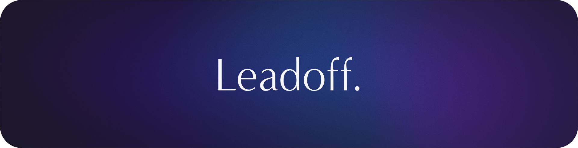 Leadoff logo